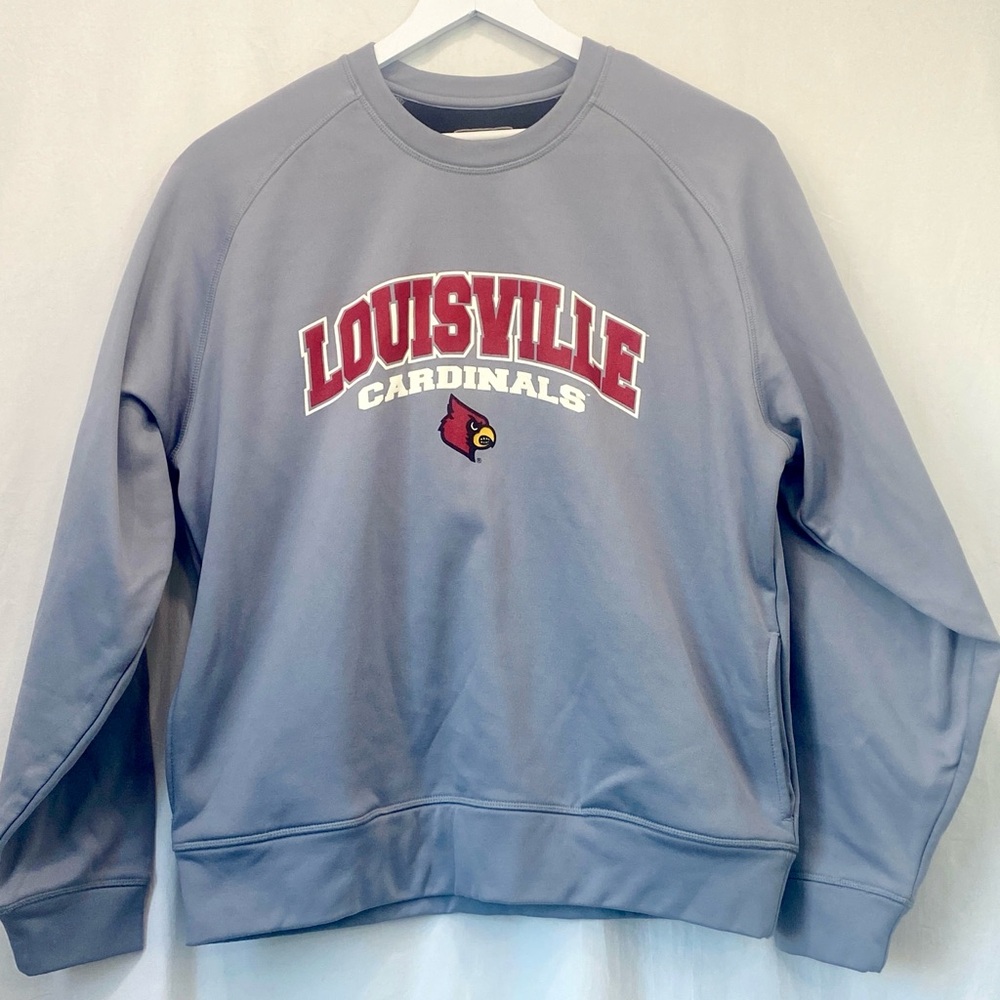 Russell Athletic Gray Louisville Cardinals Crewneck Dri-Power Sweatshirt XL Game